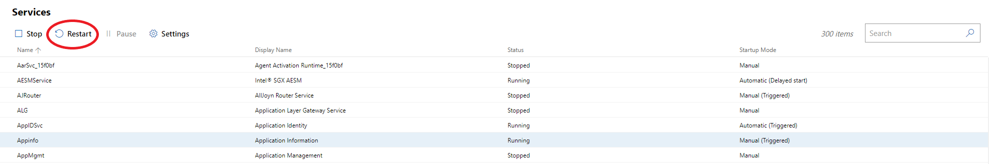 Windows Admin Center Preview 1910.2 Service Restart