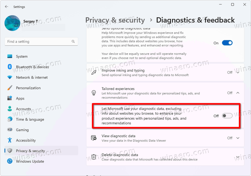 Disable Ads In Windows 11 With Tailored Experiences