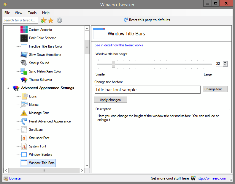 Window Title Bars